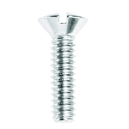 Danco Danco No. 10-24 X 3/4 in. L Slotted Oval Head Chrome-Plated Brass Faucet Handle Screw 1 pk 35652B